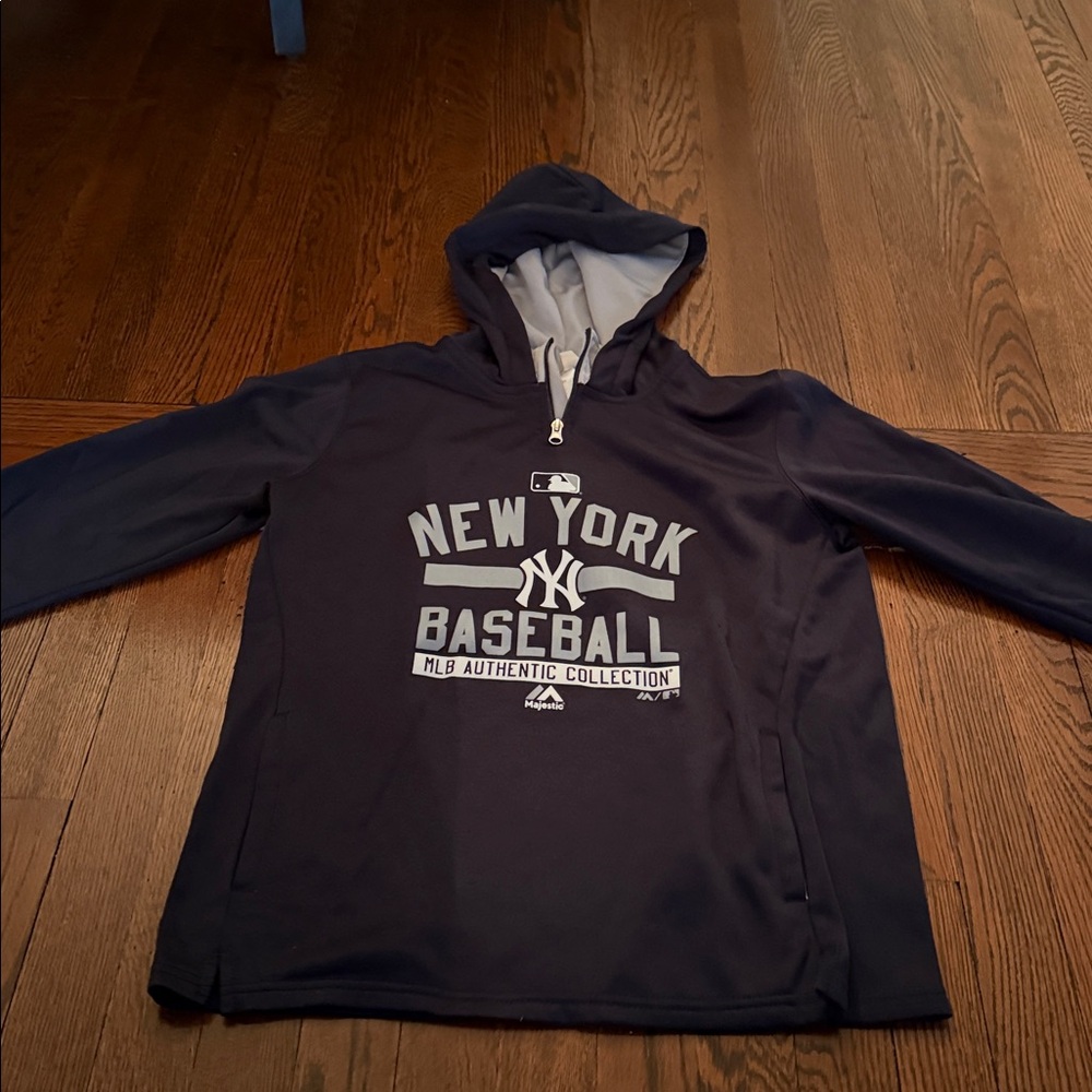 New York Baseball Navy Hoodie
